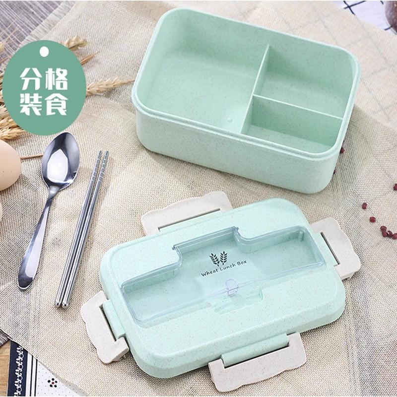 Bento Box Экологичный ланч-бокс Контейнер для еды Материал из пшеничной соломы Посуда для микроволновки Ланч-бокс