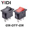 10pcs/lot KCD1 Mini 6A 250VAC Rocker Switch ON OFF SPST 12V 220V Red Green Blue Light Rocker Toggle Switch ON-ON/ON-OFF-ON