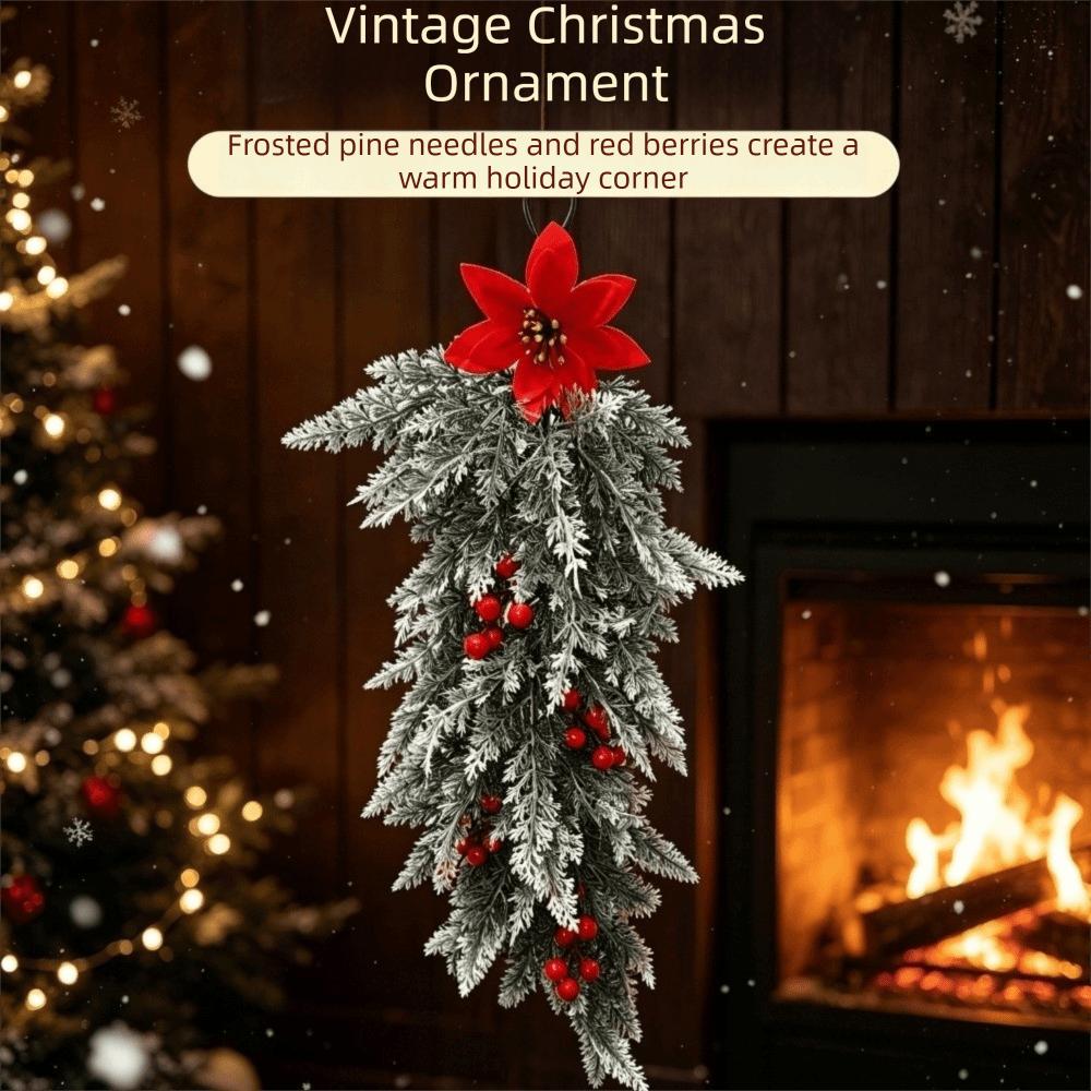 Hanging Ornament Christmas Swag Red Berries Christmas Red Berry Garland Winter Holiday