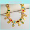Arabic Jewelry Gold Alloy Acrylic Gem Waist Chain With Hollow Design For Women Summer Fashion