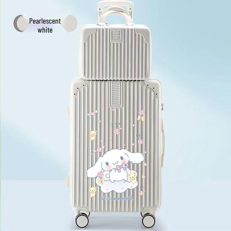 Пластиковый чемодан на колесах с рисунком Кролика Синнаморолл