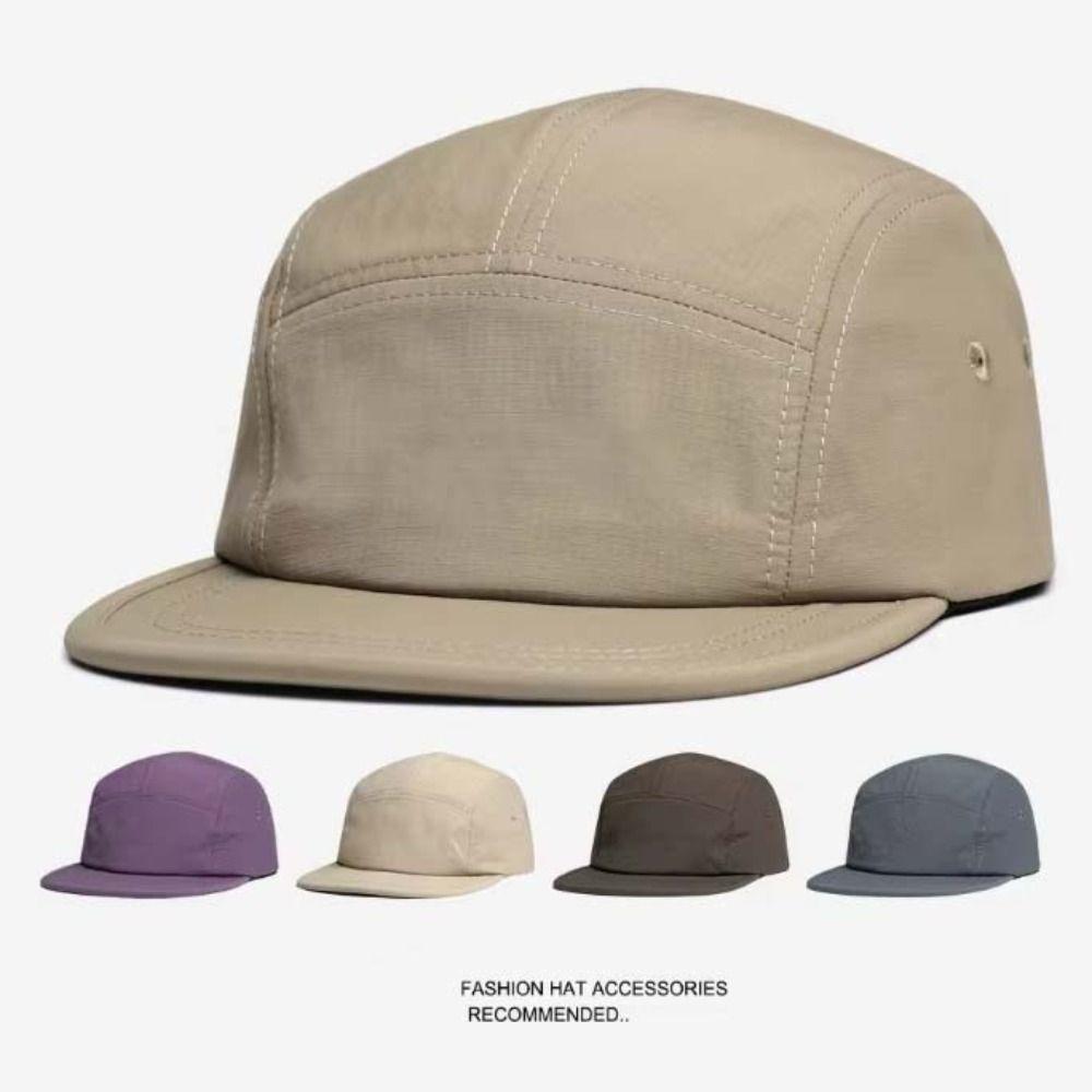 Быстросохнущие бейсболки Дышащие солнцезащитные ретро-кепки Пятипанельные шляпы Спорт на открытом воздухе