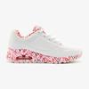 Sneakersy damskie Skechers X Jgoldcrown Uno - Loving Love serduszka białe (155506-WRPK)