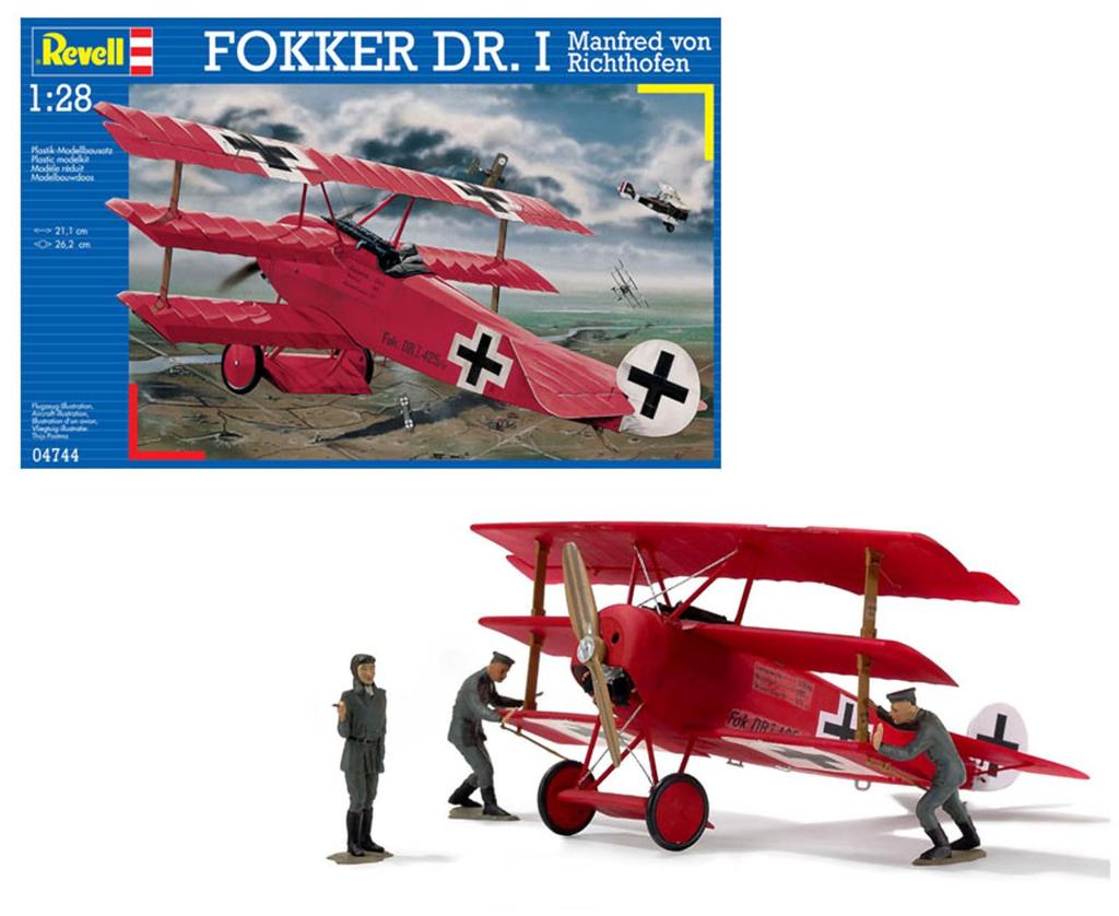 Немецкий Revell Fokker 04744 Пластиковая модель 1/28 Dr.1