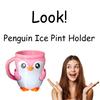 Держатель для пинты мороженого в виде милого пингвина, держатель для пинты мороженого в виде пингвина, контейнеры для пинты мороженого, многоразовые контейнеры для мороженого, держатели для эскимо