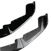 Car Front Bumper Spoiler Lip Splitter Trim Exterior Accessores Carbon Fiber Style Glossy Black CS Style For BMW F87 M2 2016-2021