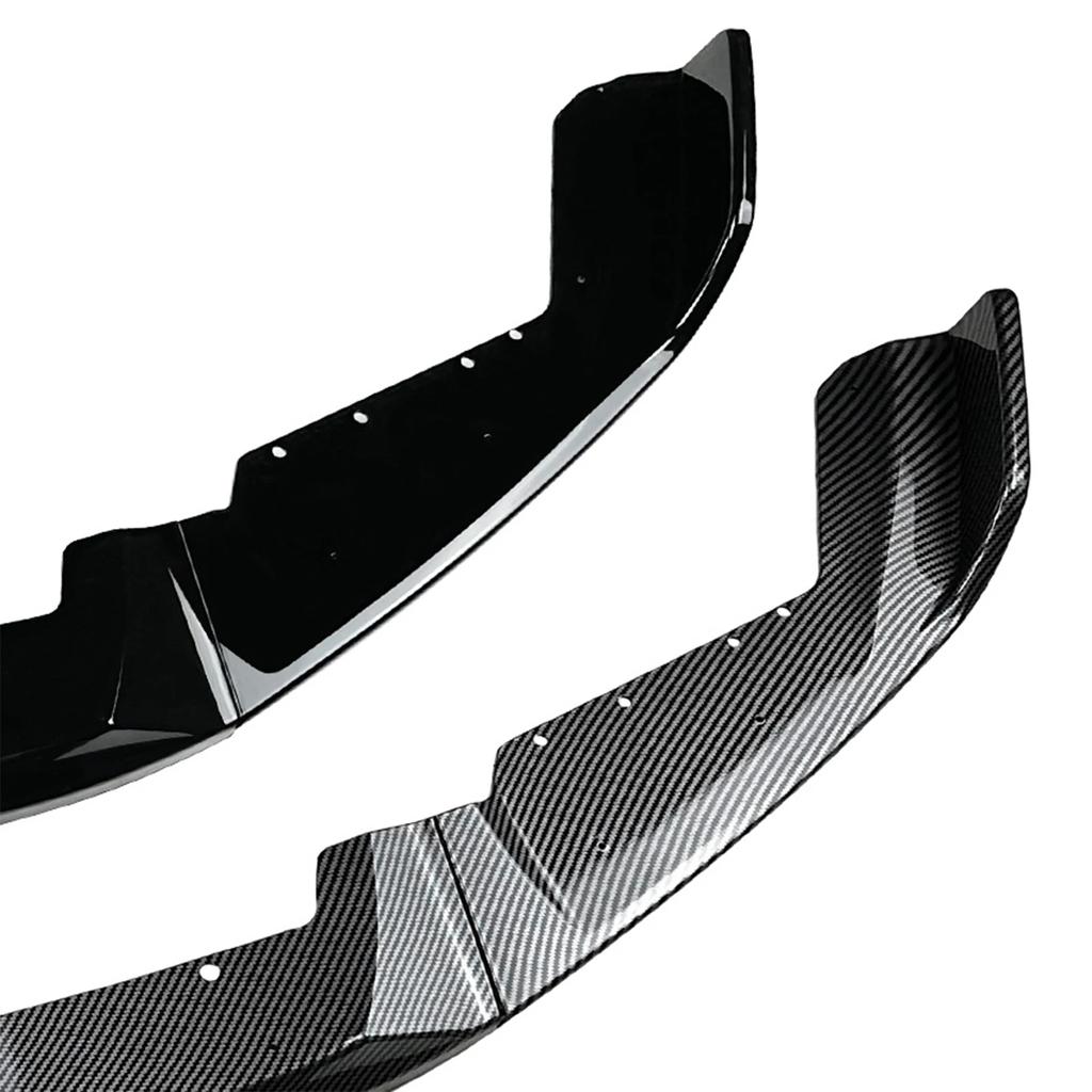 Car Front Bumper Spoiler Lip Splitter Trim Exterior Accessores Carbon Fiber Style Glossy Black CS Style For BMW F87 M2 2016-2021