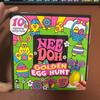 Популярная игрушка-антистресс Nee-Doh Золотое Яйцо для Охоты за Сокровищами с Мягкой Сюрпризом, Игрушка для Детей на Пасхальную Вечеринку