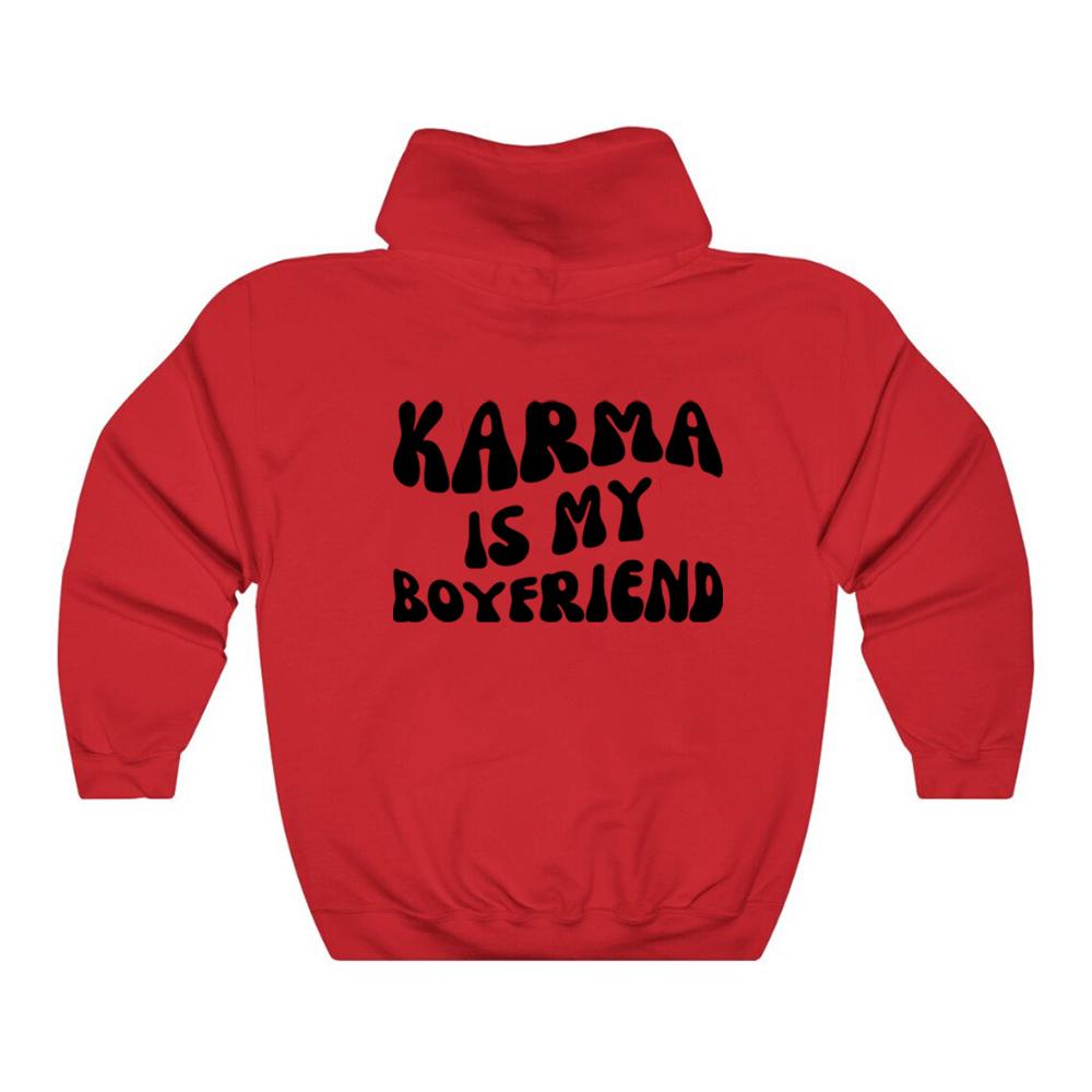 Толстовка унисекс Karma Is My Boyfriend Толстовка с капюшоном в стиле Midnights Meet Me At Midnight Lyric Hodoies Kawaii Harajuku Tops