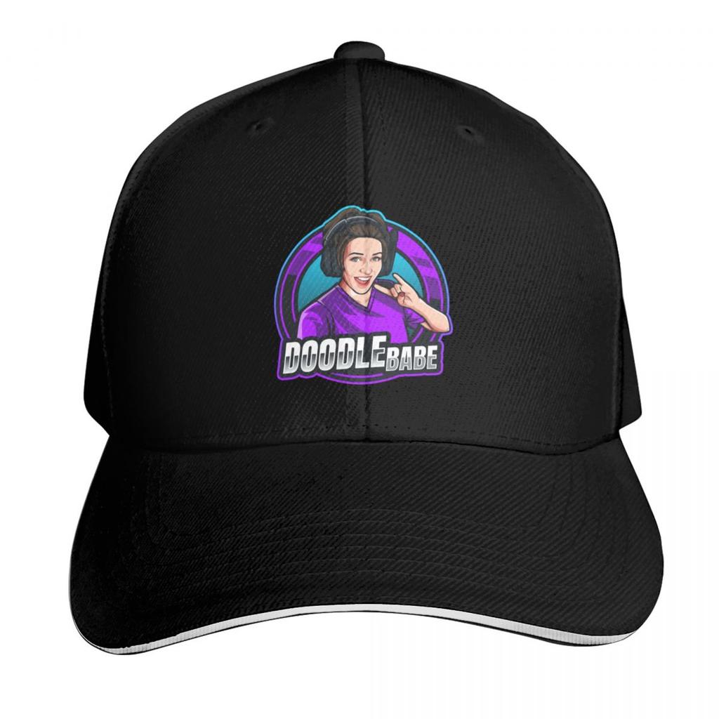 Doodlebabe054 Logo Baseball Cap Curved Brim Classic Fit Low Profile Unstructured Unisex For Men Women