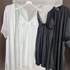 Sexy Lace Trim Bow Sling Nighty Robe Suit Bride Wedding Dress Set Women Elegant Nightgown Spring Autumn New Kimono Bathrobe