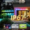 Smart RGB Eaves Lights IP67 Permanent Outdoor Lights App/Remote Control Music Sync DIY Scenes for Christmas House Roof Decor