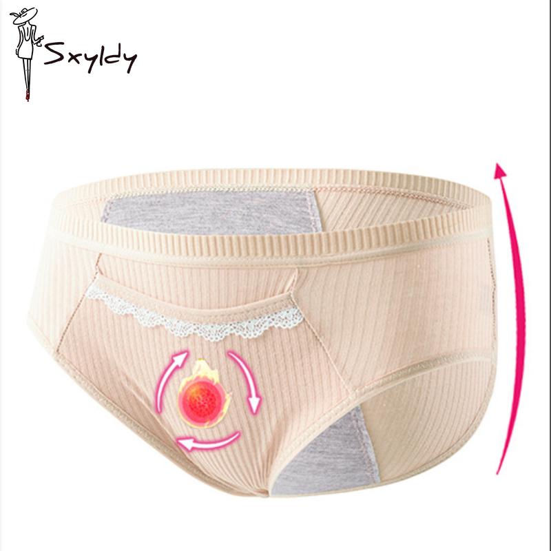 Женские японские хлопковые треугольные трусы большого размера с карманами для предотвращения менструальных выделений