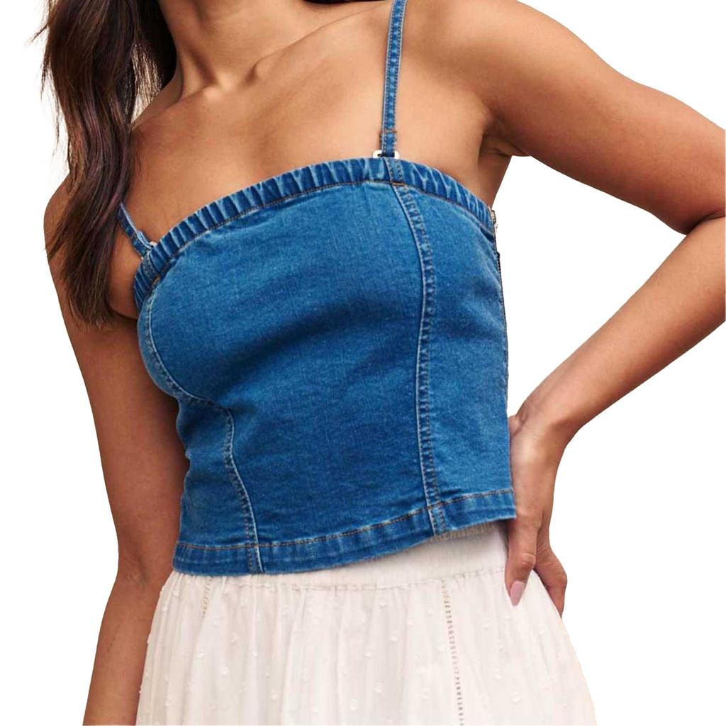 NobodyÂ´s Child Womens/Ladies Brompton Denim Bandeau Top