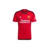 Manchester United Away Jersey 23/24, V-Neck Short Sleeve Shirt Men Sports Jersey Red IP1726