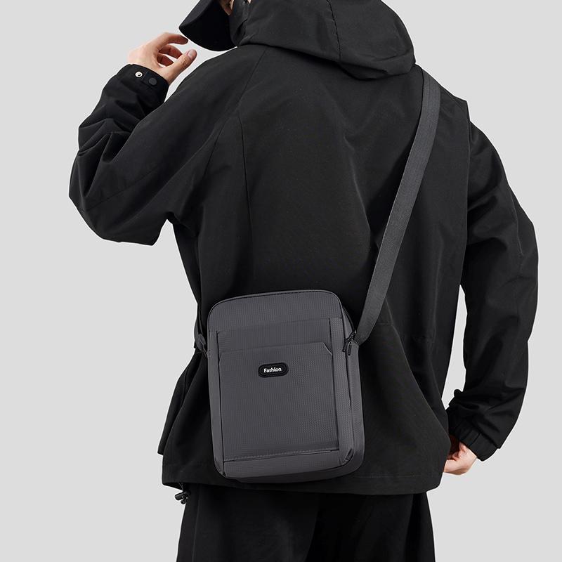 Мужская деловая повседневная сумка кроссбоди - Простой Оксфордский плечевой слинг для поездок на работу и использования на открытом воздухе