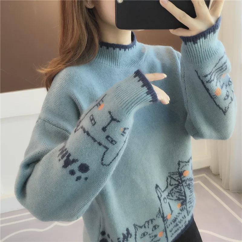 Женский свитер с полуворотом - новый зимний стиль 2024 года 