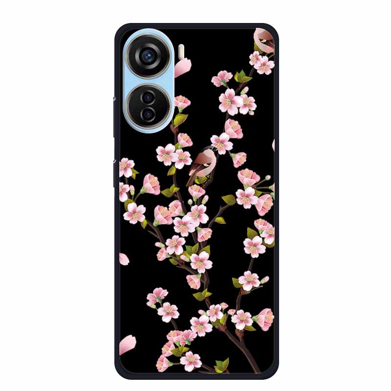 Черный силиконовый чехол для ZTE Blade V50 Design 5G Libero 5G IV V41 Vita Axon 40 lite Чехол для телефона Мультяшный кот Мягкая задняя крышка Coque