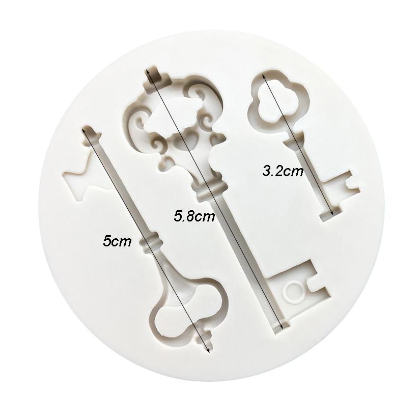 Key Silicone Mold Fondant Chocolate Sugarcraft Mould Cake Decorating Tools
