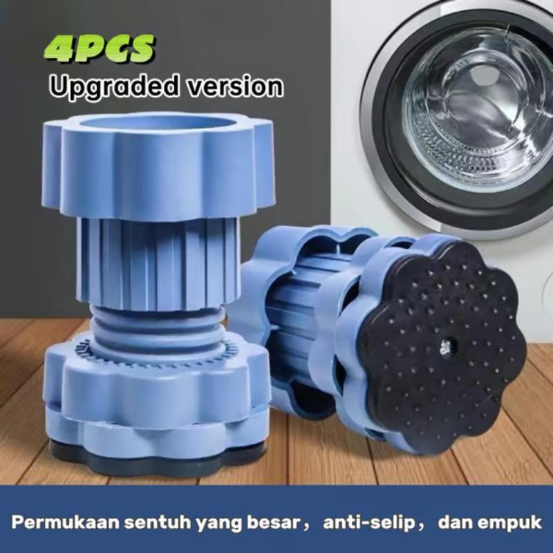 4 шт. Универсальная подставка для увеличения высоты для основания стиральной машины, амортизирующая противоскользящая основа для холодильников, виброизолирующая и бесшумная