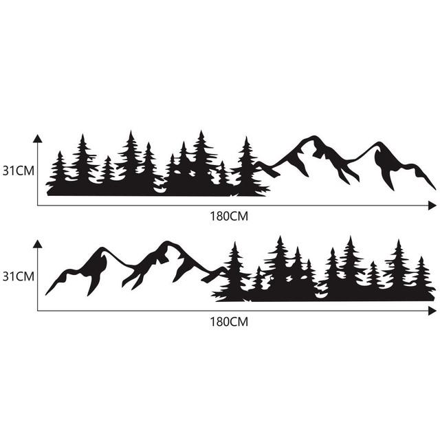 Автомобильные наклейки и наклейки лесной компас наклейка для автомобилей внедорожник RV Camper Offroad авто боковой декор кузова виниловая наклейка