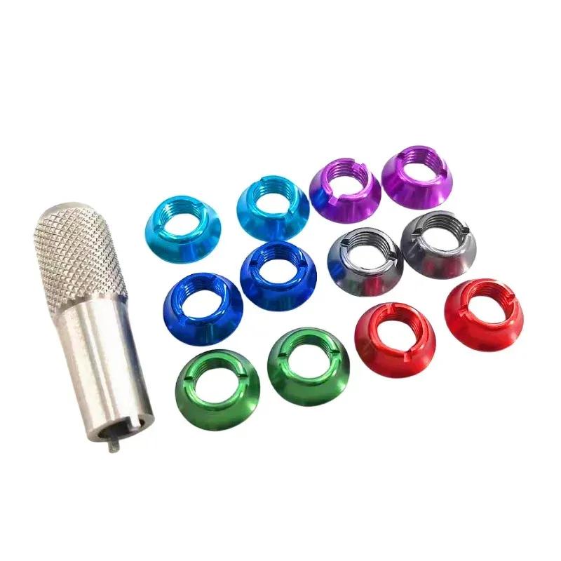 Aluminum Alloy Multicolor Control Switch 1wrench with 12 Nuts for RadioLink FUTABA JR/Frsky Accessories