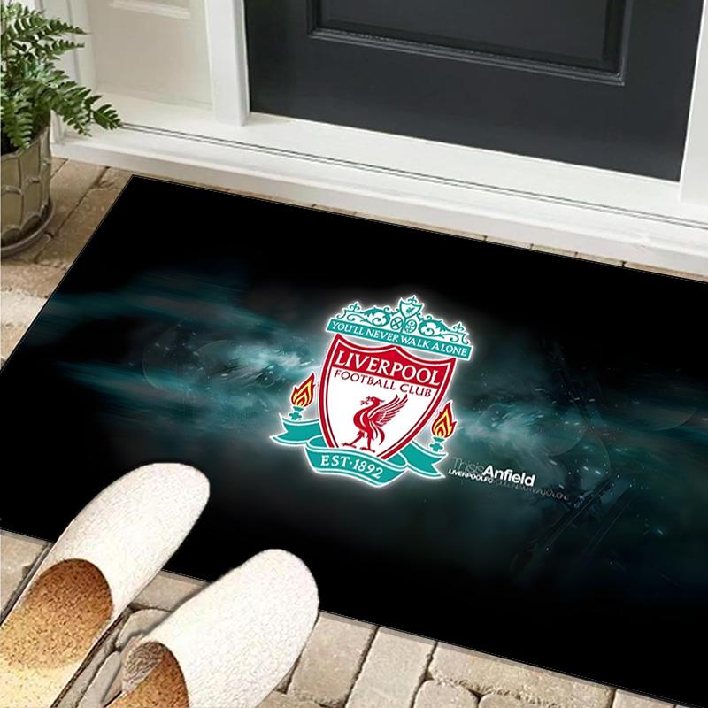 1PC rug Football Liverpool Crest Carpet, Chair Rug,Area Rug for Office Bedroom living rooms bedroom, Doormat decor Christmas fan gifts