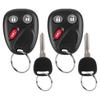 2 Pcs Key Fob Replacement Chevrolet Silverado Avalanche Suburban Tahoe SSR GMC Sierra Yukon
