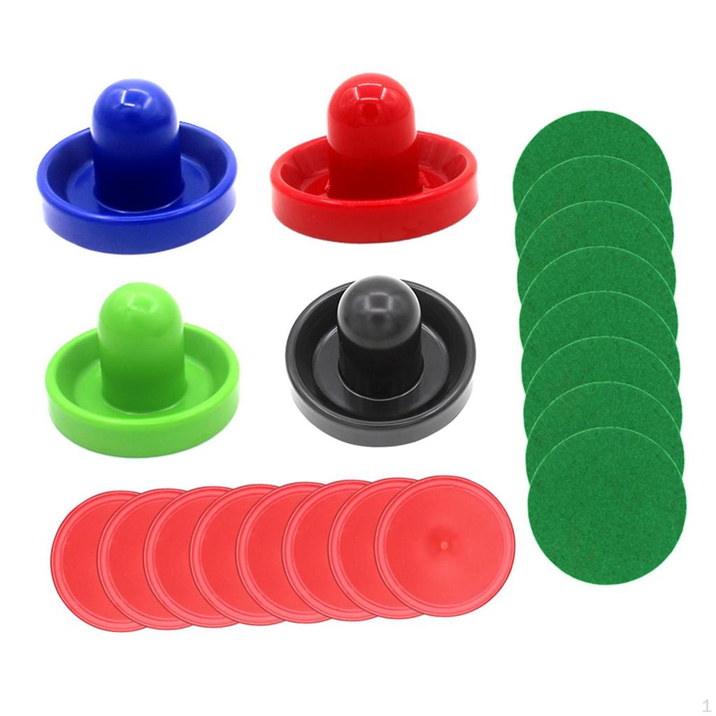1 комплект мини-толкателей и шайб для аэрохоккея, ручки для ворот, 96 мм, замена фетра для