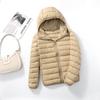 Women Puffer Jacket 8 Colors Plus Size  Female Ultra Lightweight Packable Hooded Down Coats