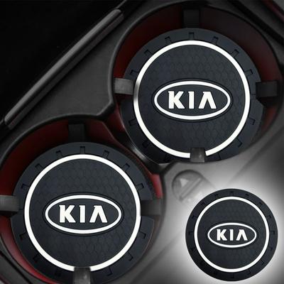 Нескользящий коврик для подстаканника автомобиля, противоскользящие подставки для бутылок для sportage ceed sorento cerato optima picanto rio soul k3 k5, автомобильные аксессуары