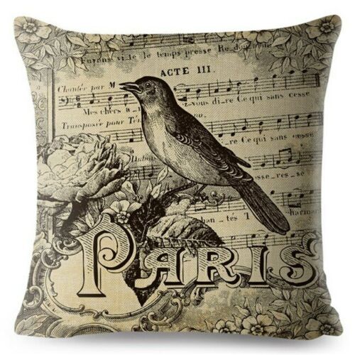 European Vintage Gothic Style Cushion Cover Flowers Print Throw Pillows Cases