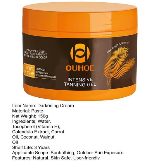 Гель для загара при воздействии солнца Натуральный крем-ускоритель загара Ускоритель глубокого загара Безопасные ингредиенты Гель для загара для уличных соляриев