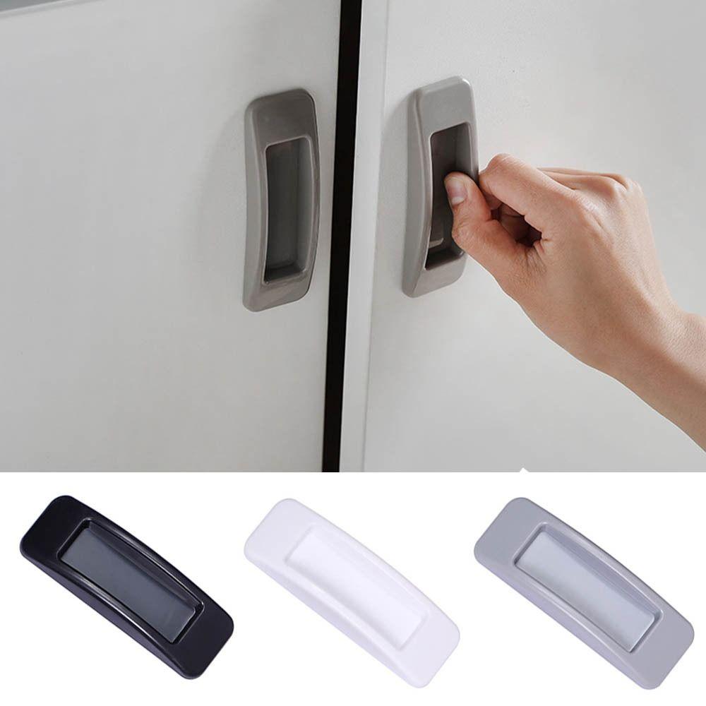 1pair Plastic Furniture Knob Self-Adhesive Furniture Accessories 1Pair Door Handle Cabinet