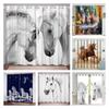 Horse Blackout Curtains For The Bedroom Animal Drapes In Living Room Curtin For Window Home Decor High Shading (70 %-90 %)2 Panel