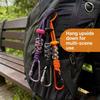 Locking Carabiner Clip Beverage Bottle Lanyard Braided Rope Key Chain Lanyard  Outdoor Use