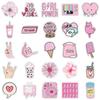 50Pcs Cartoon Pink Style Girl Stickers Guitar Skateboard Laptop Graffiti Sticker