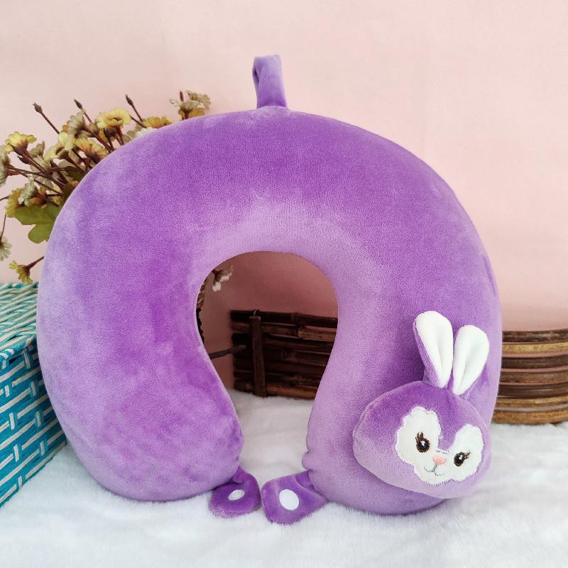 Stitch Cartoon U Neck Pillow Memory Foam Travel Cushion For Office Napping