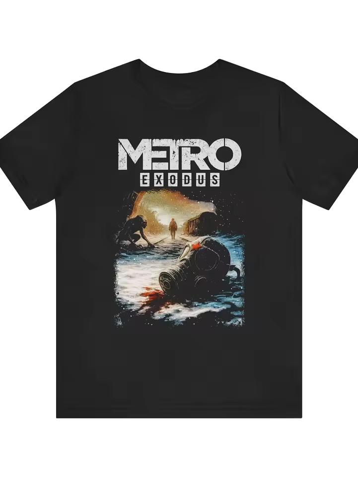 Футболка Metro Exodus, мерч по хоррор-игре, мужская игровая футболка Свободного кроя, повседневная, унисекс, уличная одежда