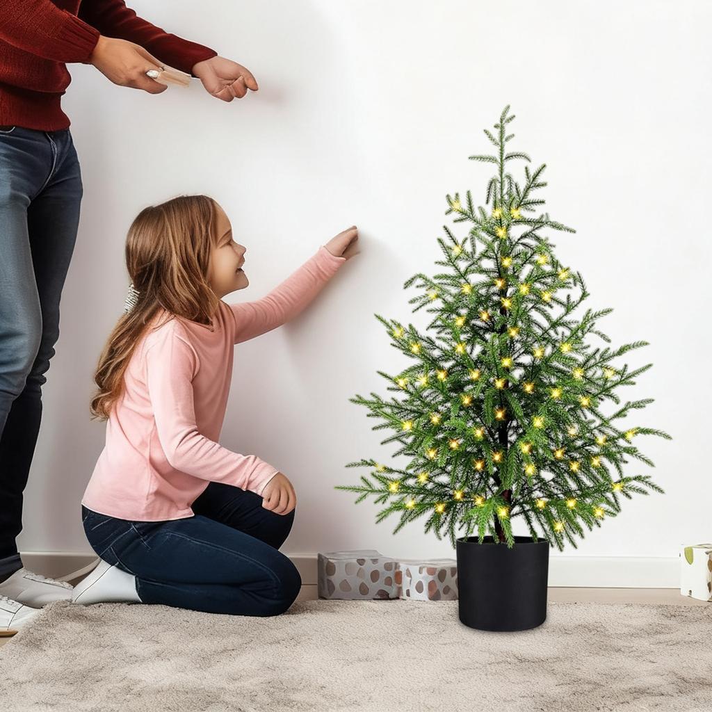 60СМ Норфолк Рождественская елка Украшение рождественской елки для входной двери Рождественское украшение для гостиной в помещении