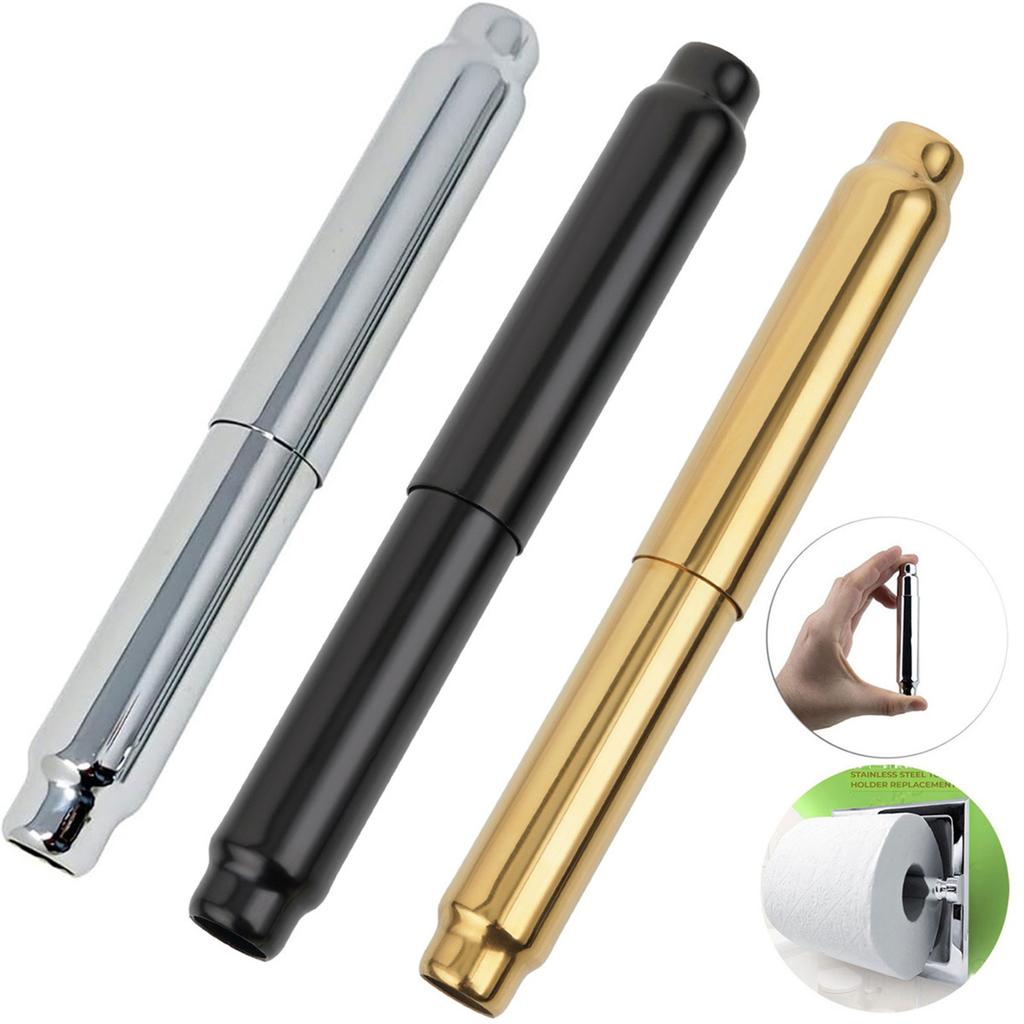 Держатель для туалетной бумаги из нержавеющей стали, сменный стержень, ролики для туалетной бумаги, выдвижной шпиндель для держателя бумаги, простая установка