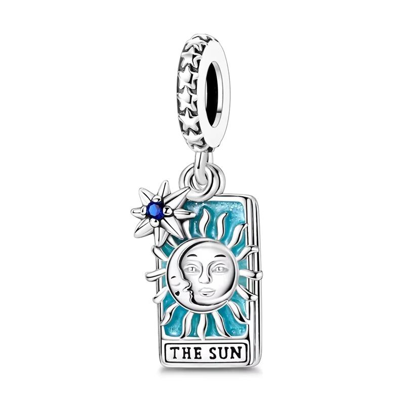 Шармы Медь Классический Солнце Луна Звезды Магия Таро Подвески Бусины Подходят для Оригинальных Браслетов Ожерелий Для Женщин Роскошные DIY Украшения