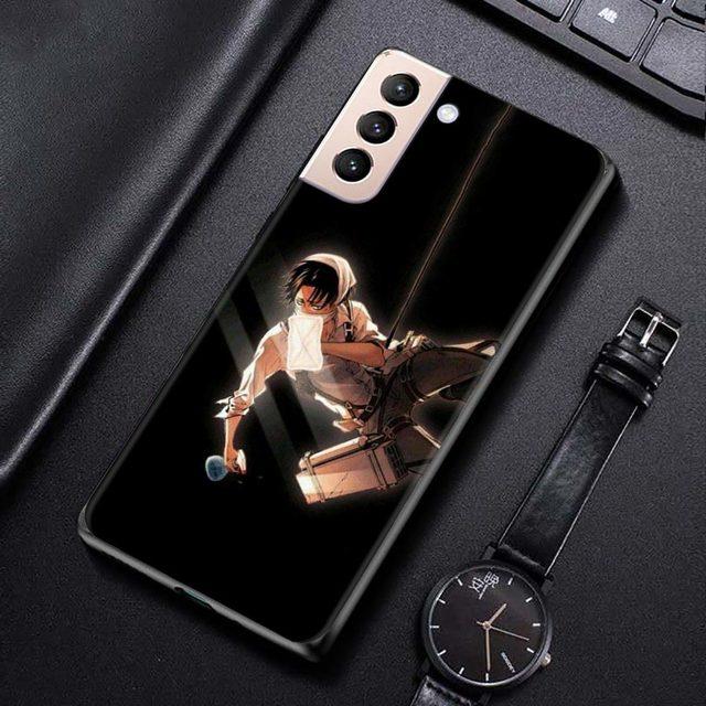 Чехол для Samsung Galaxy S21 S20 Ultra S10 Plus Lite S21 S20 Fe 5g S10e S9 S8 S7 Edge Shell Fundas Anime Shingeki No Kyojin