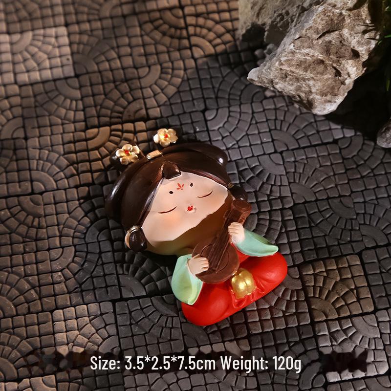 Креативный держатель для телефона в стиле династии Тан: Изысканный орнамент из смолы