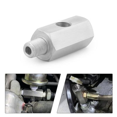 Боковые отверстия из нержавеющей стали 1/8"NPT с внутренней резьбой на M12 M10 M14 1/8NPT 1/4NPT Соединитель датчика давления масла Подающий трубопровод Манометр Тройник-адаптер