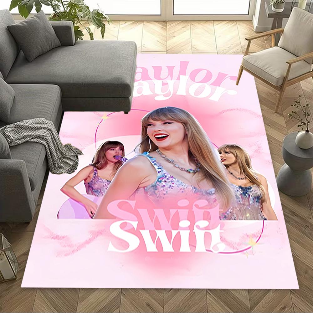 Taylor Swift Celebration Area Rug Suitable for Playrooms Dormitory Entryway Bedrooms Antislip Carpet Anime Office Decor Spiritual Gift