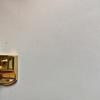 [Pre-Owned] Sylvie Gold Buckle Striped Web Leather Mini Tote Shoulder Crossbody Bag - Very Good #MO43HP