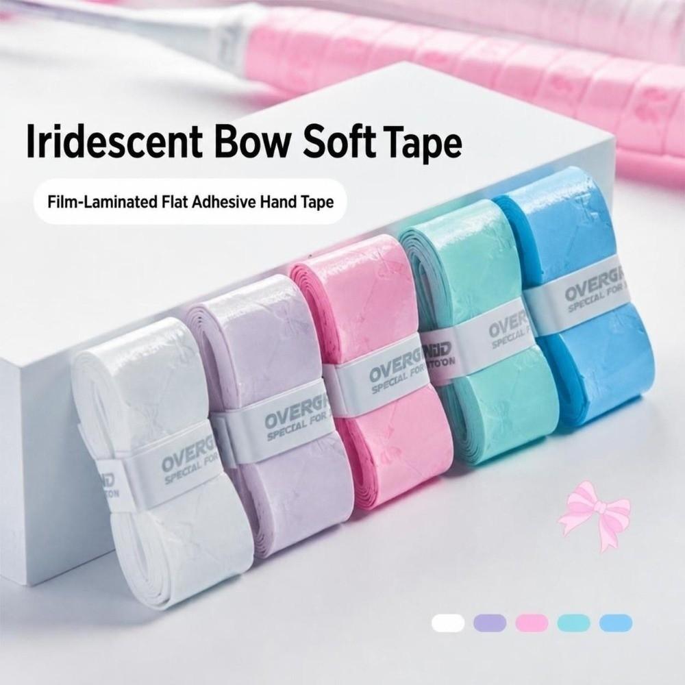 Anti-slip Badminton Racket Grips Wrap Bow Print Tennis Racket Grip Tape Racquet Supplies