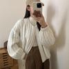Корейская куртка из легкого хлопка с круглым вырезом для женщин, зимняя свободная парка на молнии, модная верхняя одежда, женское зимнее пальто