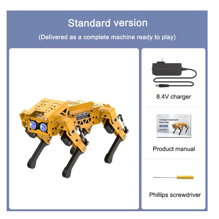 ESP32 Четвероногий Робот Собака MechDog Интеллектуальный ИИ Бионический Робот Scratch Python Графическое Программирование Arduino Робот DIY Набор